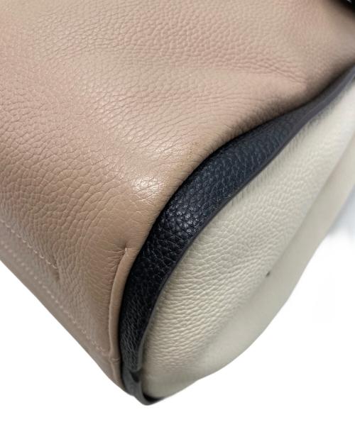 Kate Spade（ケイトスペード）Kate Spade (ケイトスペード) ノット カラーブロック ラージ ショルダーバッグ K4385-1 ベージュの古着・服飾アイテム