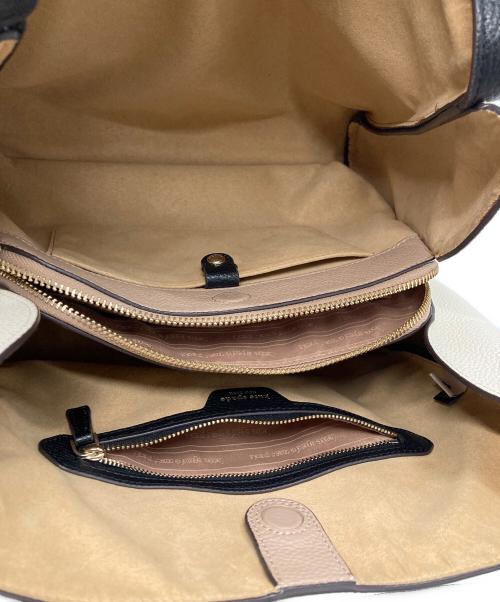 Kate Spade（ケイトスペード）Kate Spade (ケイトスペード) ノット カラーブロック ラージ ショルダーバッグ K4385-1 ベージュの古着・服飾アイテム