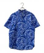 POLO RALPH LAURENポロ・ラルフローレン）の古着「クラシックフィットペイズリーオックスフォードシャツ」｜ブルー