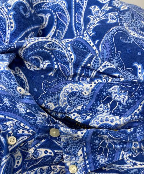 POLO RALPH LAUREN（ポロ・ラルフローレン）POLO RALPH LAUREN (ポロ・ラルフローレン) クラシックフィットペイズリーオックスフォードシャツ ブルー サイズ:Lの古着・服飾アイテム