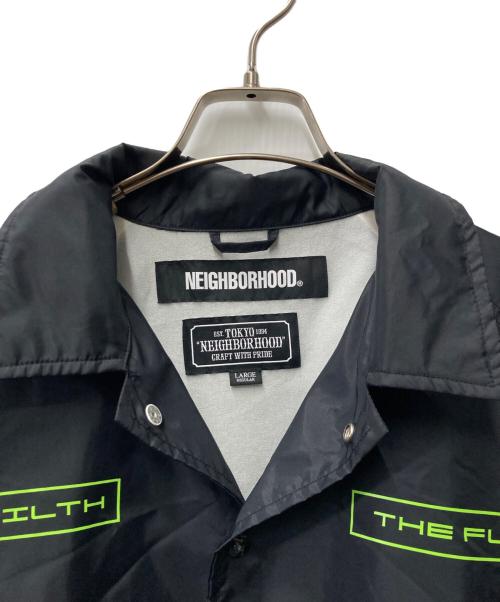 NEIGHBORHOOD（ネイバーフッド）NEIGHBORHOOD (ネイバーフッド) BROOKS / N-JKT コーチジャケット 192TSNH-JKM09 ブラック サイズ:LARGEの古着・服飾アイテム