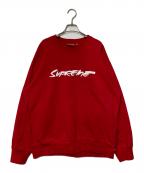 SUPREMEシュプリーム）の古着「FUTURE LOGO CREWNECK/フューチュラ ロゴ クルーネック」｜レッド