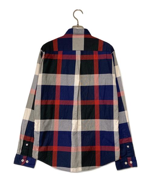 BLACK LABEL CRESTBRIDGE（ブラックレーベル クレストブリッジ）BLACK LABEL CRESTBRIDGE (ブラックレーベル クレストブリッジ) チェックシャツ 51M10-309-26 ネイビー×レッド サイズ:2の古着・服飾アイテム