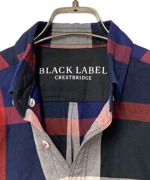 BLACK LABEL CRESTBRIDGE（ブラックレーベル クレストブリッジ）BLACK LABEL CRESTBRIDGE (ブラックレーベル クレストブリッジ) チェックシャツ 51M10-309-26 ネイビー×レッド サイズ:2の古着・服飾アイテム