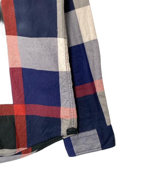 BLACK LABEL CRESTBRIDGE（ブラックレーベル クレストブリッジ）BLACK LABEL CRESTBRIDGE (ブラックレーベル クレストブリッジ) チェックシャツ 51M10-309-26 ネイビー×レッド サイズ:2の古着・服飾アイテム