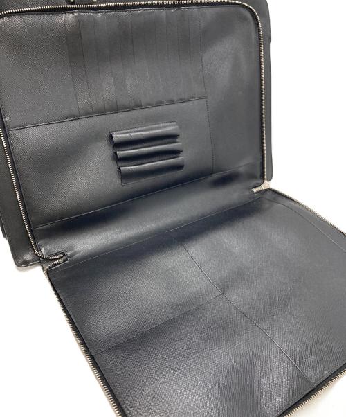 PRADA（プラダ）PRADA (プラダ) ロゴプレート ブリーフケース ブラックの古着・服飾アイテム