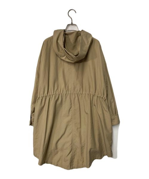 mizuiro-ind（ミズイロインド）mizuiro-ind (ミズイロインド) フーデッドナイロンコート ベージュ サイズ:不明　実寸参照の古着・服飾アイテム