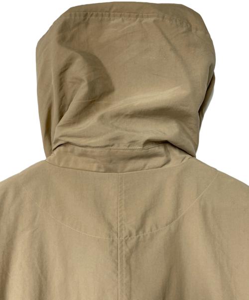 mizuiro-ind（ミズイロインド）mizuiro-ind (ミズイロインド) フーデッドナイロンコート ベージュ サイズ:不明　実寸参照の古着・服飾アイテム
