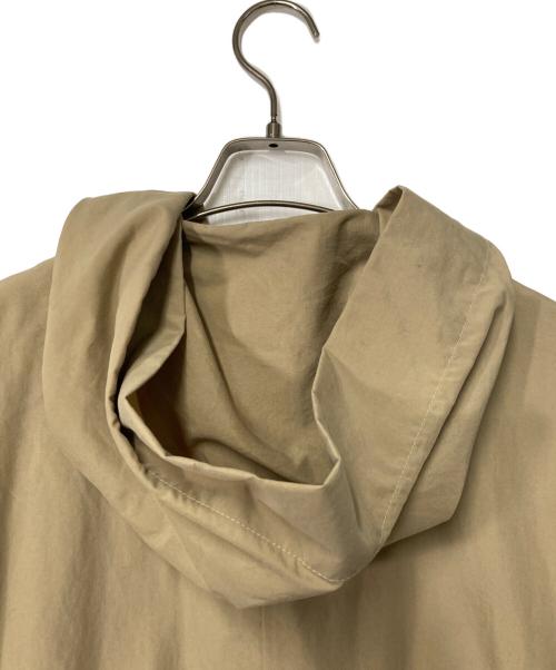 mizuiro-ind（ミズイロインド）mizuiro-ind (ミズイロインド) フーデッドナイロンコート ベージュ サイズ:不明　実寸参照の古着・服飾アイテム