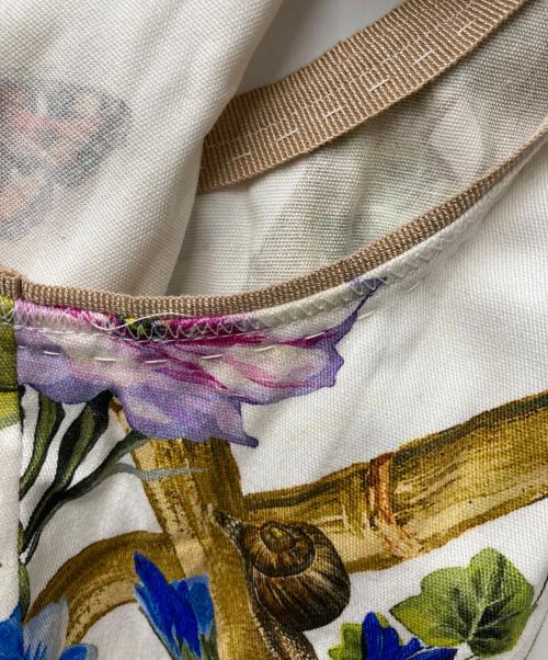 DOLCE & GABBANA（ドルチェ＆ガッバーナ）DOLCE & GABBANA (ドルチェ＆ガッバーナ) フラワープリントドレスワンピース F68O0T ホワイト サイズ:36の古着・服飾アイテム