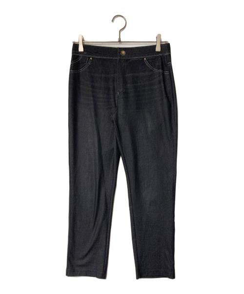 Leilian（レリアン）LEILIAN (レリアン) 転写プリントパンツ 4062486 ブラック サイズ:9の古着・服飾アイテム