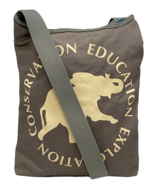 HUNTING WORLD（ハンティングワールド）HUNTING WORLD (ハンティングワールド) ボルネオチャリティーショルダーバッグ グレーの古着・服飾アイテム