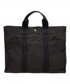 HERMESエルメス）の古着「ニューフールトゥ PM」｜グレー×ブラック