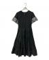 BORDERS AT BALCONY（ボーダーズアットバルコニー）の古着「TIERED TEE DRESS/ティアードTeeドレス」｜ブラック