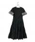 BORDERS AT BALCONY (ボーダーズアットバルコニー) TIERED TEE DRESS/ティアードTeeドレス ブラック サイズ:36：11000円