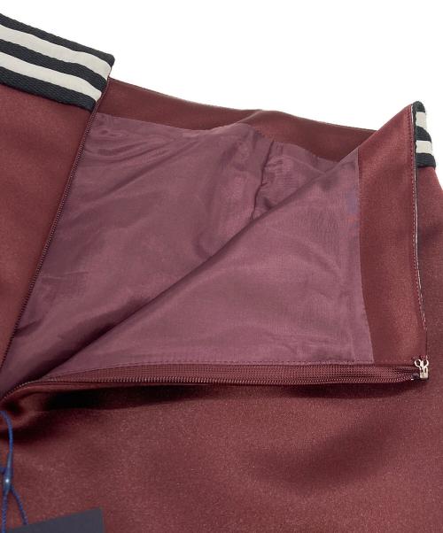 BORDERS at BALCONY（ボーダーズアットバルコニー）BORDERS at BALCONY (ボーダーズアットバルコニー) サテンショートパンツ BD2221-3L-24 ボルドー サイズ:38の古着・服飾アイテム