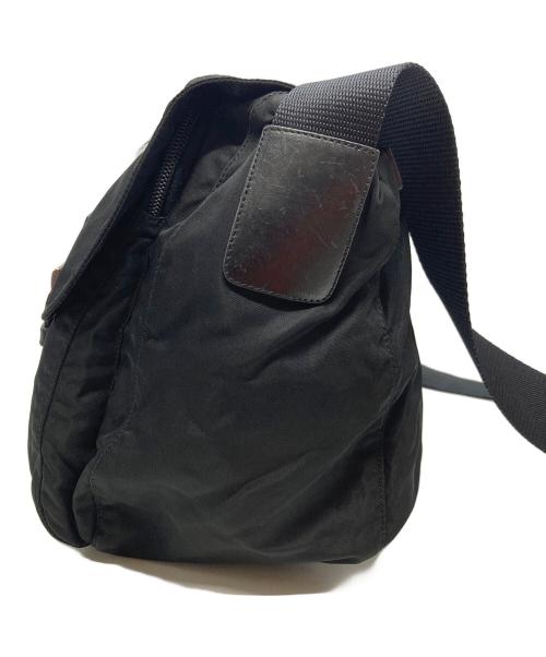 PRADA（プラダ）PRADA (プラダ) ナイロンショルダーバッグ ブラックの古着・服飾アイテム