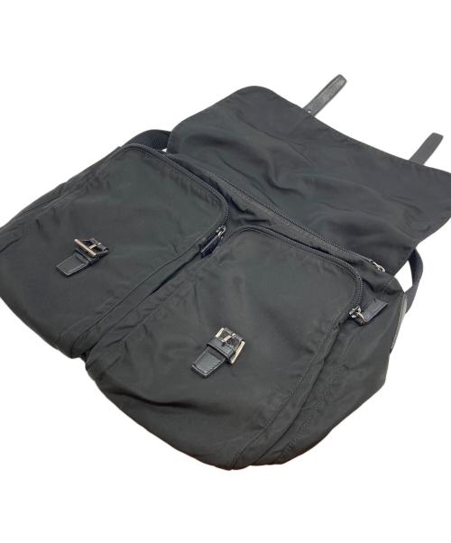 PRADA（プラダ）PRADA (プラダ) ナイロンショルダーバッグ ブラックの古着・服飾アイテム