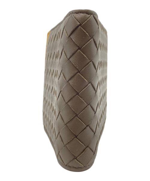 BOTTEGA VENETA（ボッテガベネタ）BOTTEGA VENETA (ボッテガベネタ) 2つ折り財布 ブラウン×イエローの古着・服飾アイテム