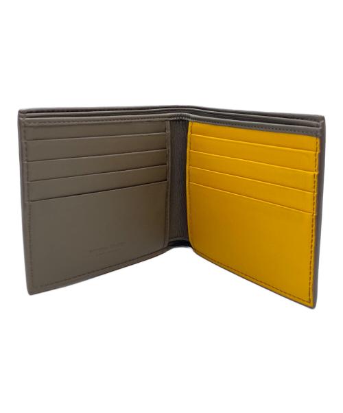 BOTTEGA VENETA（ボッテガベネタ）BOTTEGA VENETA (ボッテガベネタ) 2つ折り財布 ブラウン×イエローの古着・服飾アイテム