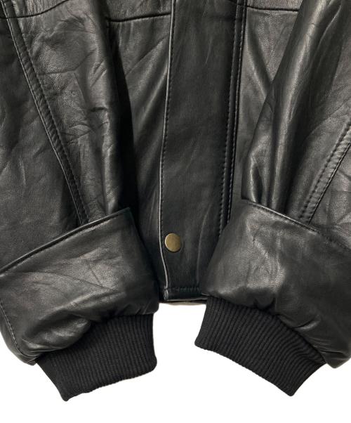 yoused（ユーズド）yoused (ユーズド) LEATHER FISHING JACKET/レザー フィッシング ジャケット ブラック サイズ:2の古着・服飾アイテム