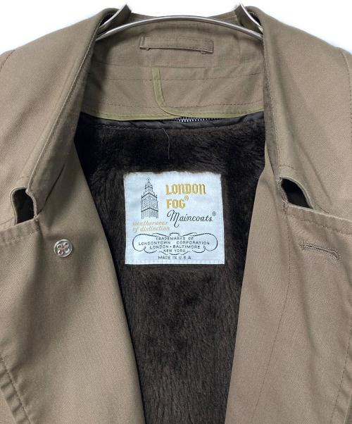london fog（ロンドンフォグ）london fog (ロンドンフォグ) ライナー付ステンカラーコート ブラウン サイズ:40の古着・服飾アイテム