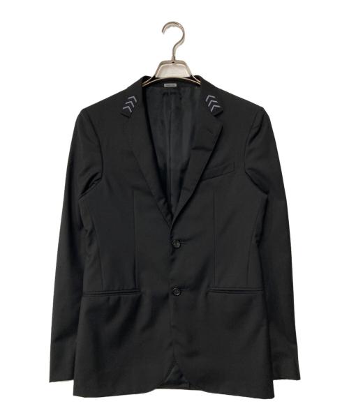 LANVIN（ランバン）LANVIN (ランバン) エルボーパッチテーラードジャケット ブラック サイズ:44の古着・服飾アイテム
