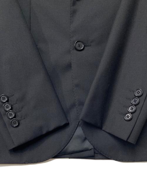 LANVIN（ランバン）LANVIN (ランバン) エルボーパッチテーラードジャケット ブラック サイズ:44の古着・服飾アイテム