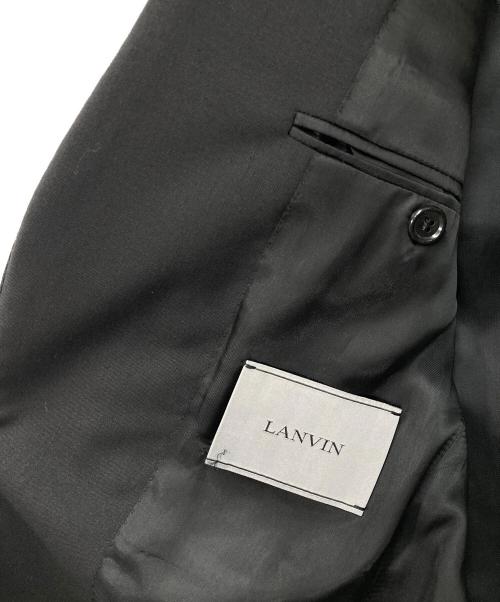 LANVIN（ランバン）LANVIN (ランバン) エルボーパッチテーラードジャケット ブラック サイズ:44の古着・服飾アイテム