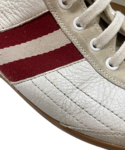 BALLY（バリー）BALLY (バリー) ハイカットスニーカー ホワイト×レッド サイズ:EU8E US9の古着・服飾アイテム
