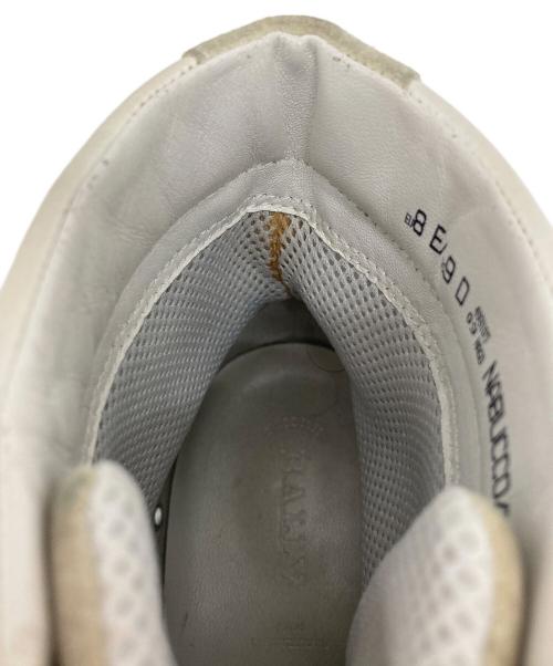 BALLY（バリー）BALLY (バリー) ハイカットスニーカー ホワイト×レッド サイズ:EU8E US9の古着・服飾アイテム