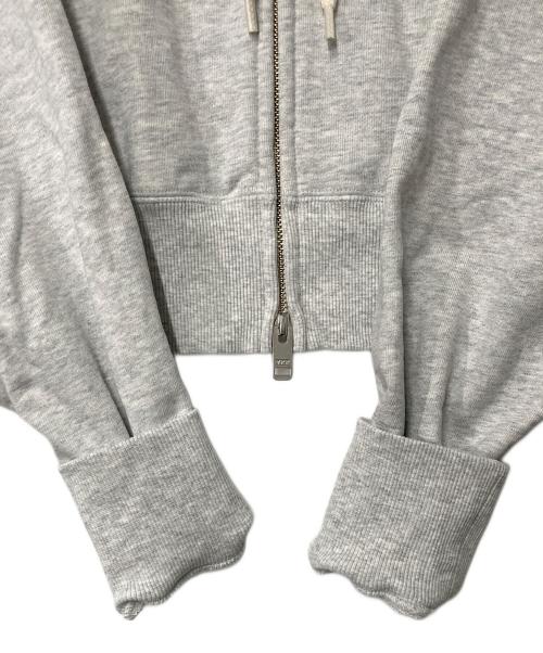 BEAUTY&YOUTH（ビューティーアンドユース）BEAUTY&YOUTH (ビューティーアンドユース) コットン ショートフロントジップパーカ グレー サイズ:FREEの古着・服飾アイテム