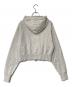 BEAUTY&YOUTH (ビューティーアンドユース) コットン ショートフロントジップパーカ グレー サイズ:FREE：4500円