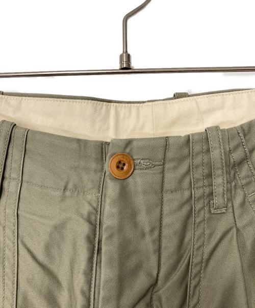 HAVERSACK（ハバーサック）HAVERSACK (ハバーサック) Back satin Fatigue Pants バックサテンファティーグパンツ 862228 カーキの古着・服飾アイテム