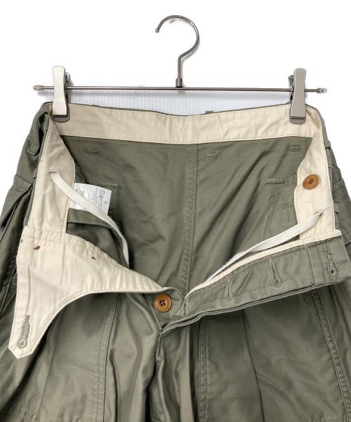 HAVERSACK（ハバーサック）HAVERSACK (ハバーサック) Back satin Fatigue Pants バックサテンファティーグパンツ 862228 カーキの古着・服飾アイテム
