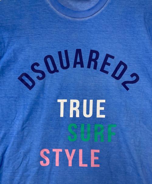 DSQUARED2（ディースクエアード）DSQUARED2 (ディースクエアード) ロングスリーブカットソー S74GD1132 ブルー サイズ:XLの古着・服飾アイテム