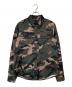 VALENTINO（ヴァレンティノ）の古着「カモ柄プリントシャツジャケット 0000046624 01」｜オリーブ