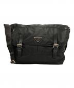 PRADAプラダ）の古着「ナイロンショルダーバッグ」｜ブラック