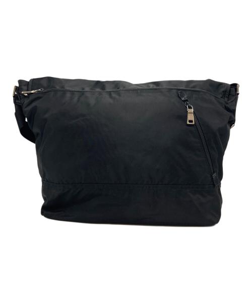PRADA（プラダ）PRADA (プラダ) ナイロンショルダーバッグ ブラックの古着・服飾アイテム