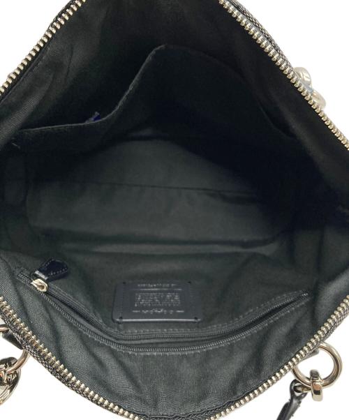 COACH（コーチ）COACH (コーチ) シグネチャーキャンバス 2WAYバッグ グレー×ブラックの古着・服飾アイテム