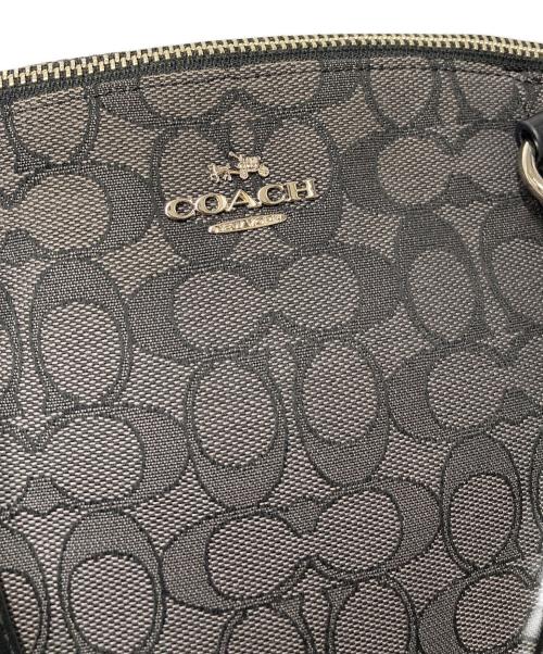 COACH（コーチ）COACH (コーチ) シグネチャーキャンバス 2WAYバッグ グレー×ブラックの古着・服飾アイテム