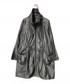 SPECCHIOスペッチオ）の古着「スタンドカラープリーツコート」｜グレー