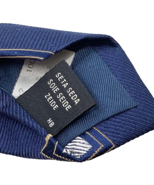 BEAMS（ビームス）BEAMS (ビームス) Holliday Brown 総柄ネクタイ ネイビー サイズ:-の古着・服飾アイテム