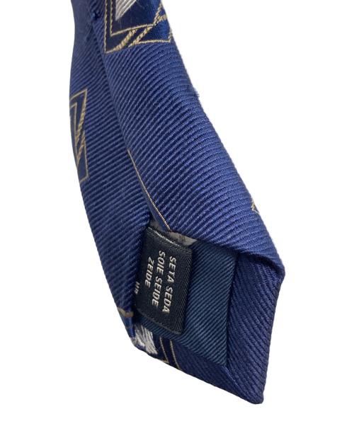 BEAMS（ビームス）BEAMS (ビームス) Holliday Brown 総柄ネクタイ ネイビー サイズ:-の古着・服飾アイテム
