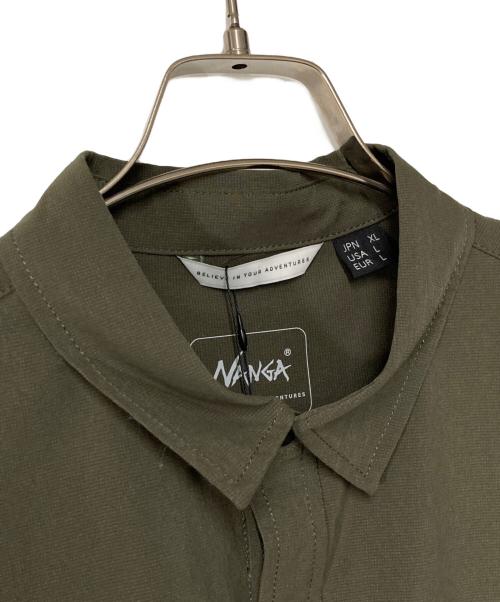 NANGA（ナンガ）NANGA (ナンガ) DOT AIR COMFY L/S SHIRT  NW2311-1H233 カーキ サイズ:XLの古着・服飾アイテム