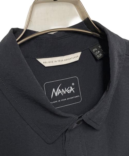 NANGA（ナンガ）NANGA (ナンガ) AIR CLOTH COMFY S/S SHIRT NAG-S22-SH02 ネイビー サイズ:XLの古着・服飾アイテム