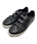 BARNEYS NEWYORKバーニーズ・ニューヨーク）の古着「ベルクロスニーカー」｜ブラック