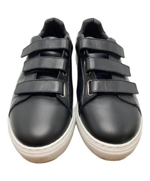 BARNEYS NEWYORK（バーニーズ・ニューヨーク）BARNEYS NEWYORK (バーニーズ・ニューヨーク) ベルクロスニーカー ブラック サイズ:41の古着・服飾アイテム
