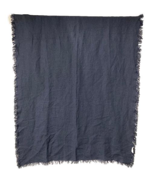 ASAUCE MELER（アソースメレ）ASAUCE MELER (アソースメレ) リネンストール ネイビーの古着・服飾アイテム