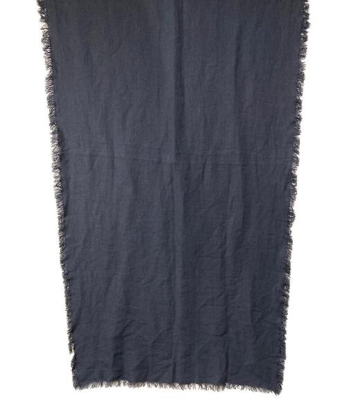 ASAUCE MELER（アソースメレ）ASAUCE MELER (アソースメレ) リネンストール ネイビーの古着・服飾アイテム